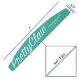 PrettyClaw Premium Acrylic Nail Files Half Moon Shape 80/80 Grit - Green (2 pieces)
