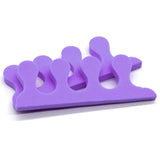 PrettyClaw EVA Pedicure Toe Separators - Purple (200 Pieces/100 Pairs)