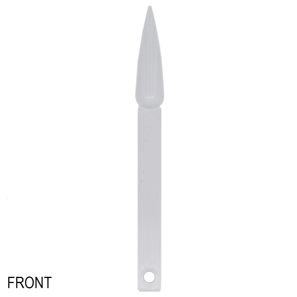 Tip Chart, Color Chart, Swatches, Color Palette, Nail Polish Sample Chart White/Pointy - (50 Tips/1 pack)