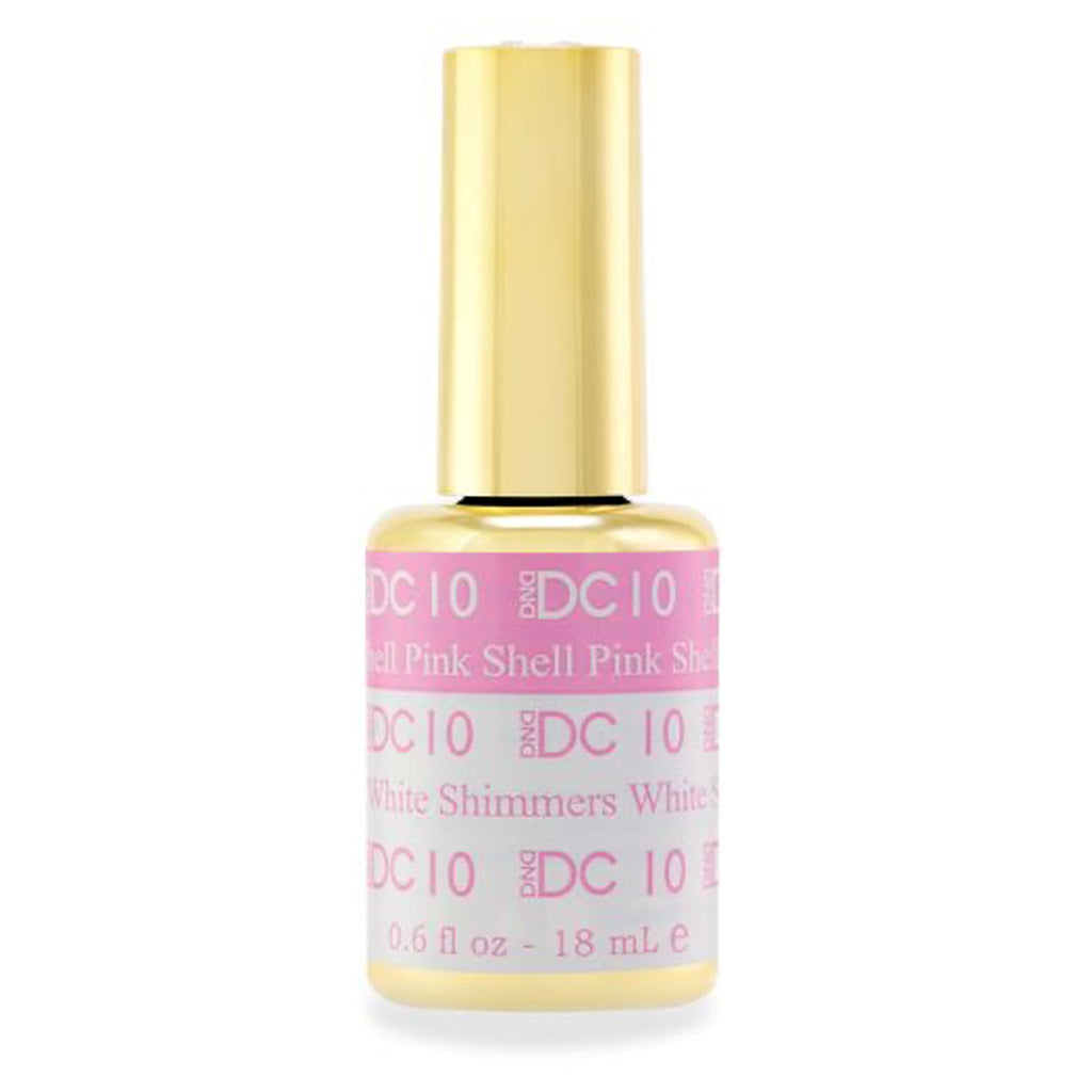 DND DC Mood Change Pink Shell to White Shimmers 10