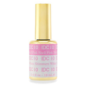 DND DC Mood Change Pink Shell to White Shimmers 10