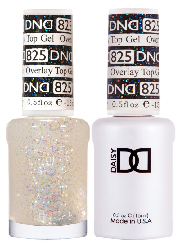 DND Duo Overlay Glitter Top Gel 825