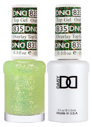DND Duo Overlay Glitter Top Gel 835