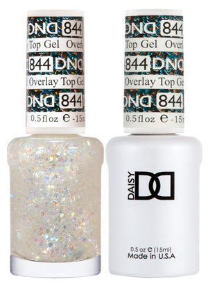 DND Duo Overlay Glitter Top Gel 844