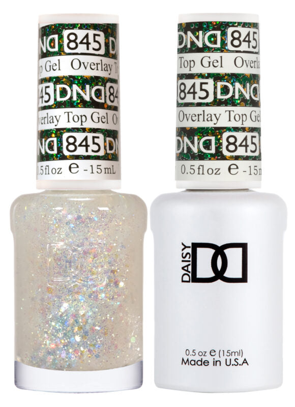 DND Duo Overlay Glitter Top Gel 845