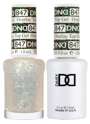 DND Duo Overlay Glitter Top Gel 847