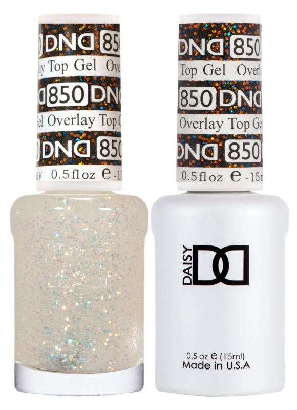 DND Duo Overlay Glitter Top Gel 850