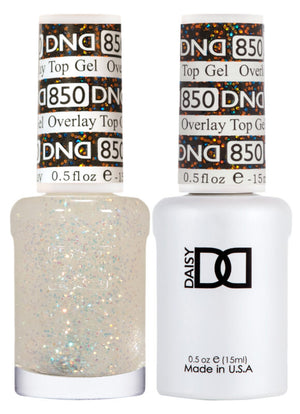 DND Duo Overlay Glitter Top Gel 850