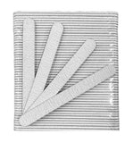 Acrylic Nail File Straight Shape 80/100 Grit - Zebra (50 pieces)