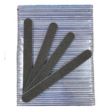Acrylic Nail File Straight Shape 80/80 Grit - Black (50 pieces)
