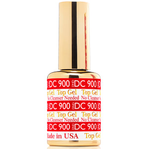 DND DC Gel Polish Top Coat No Cleanser #900 - 0.6oz