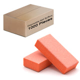 Double Sided Nail Buffers Medium Size 80/80 Grit - Orange/White (1 case/1000 pieces)