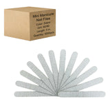 Manicure Nail File Wood Center 80/80 Grit - Zebra (1 case/5000 pieces)