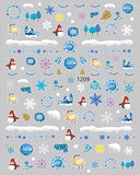 Nail Stickers Christmas Winter Snowflake Penguin JO-1209