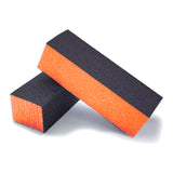 3-Way Nail Buffer Blocks 80/80/100 Grit - Orange/Black (1 case/500 pieces)