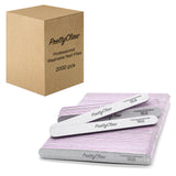 PrettyClaw Acrylic Nail Files Straight Shape 180/240 Grit - Zebra (1 Case/2000 Pieces)