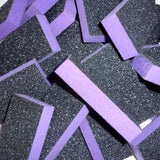 Double Sided Nail Buffers Large Size 80/80 Grit - Purple/Black (1 case/500 pieces)