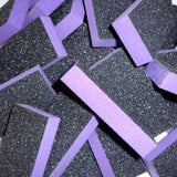 Double Sided Nail Buffers Medium Size 80/80 Grit - Purple/Black (1 case/1000 pieces)