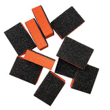 PrettyClaw Mini Disposable Nail Buffer Blocks 80/80 - Orange/Black (40pcs)