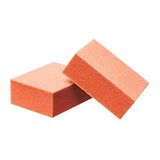 40 pieces Mini Nail Buffer Blocks 80/80 White Grit Orange Disposable Buffing Blocks