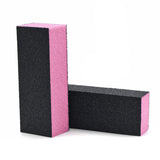 PrettyClaw 3-Way Nail Buffer Blocks 120/120/120 Grit - Pink/Black (1 case/500 pieces)