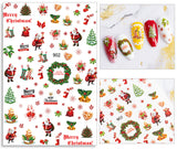 Nail Stickers Merry Christmas Santa Tree Heart JO-1218