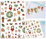 Nail Stickers Merry Christmas Santa Snowman Reindeer JO-1219
