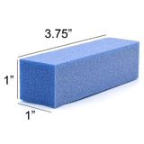 PrettyClaw 4-Way Nail Buffer Blocks 120 Grit - Blue (1 case/500 pieces)