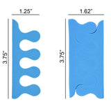 PrettyClaw EVA Pedicure Toe Separators - Blue (200 Pieces/100 Pairs)