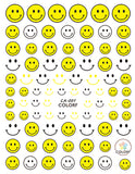 Nail Stickers Smiley Face Emoji CA-001