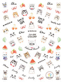 Nail Stickers Cats CA-006