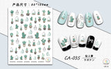 Nail Stickers Cactus Succulent CA-035