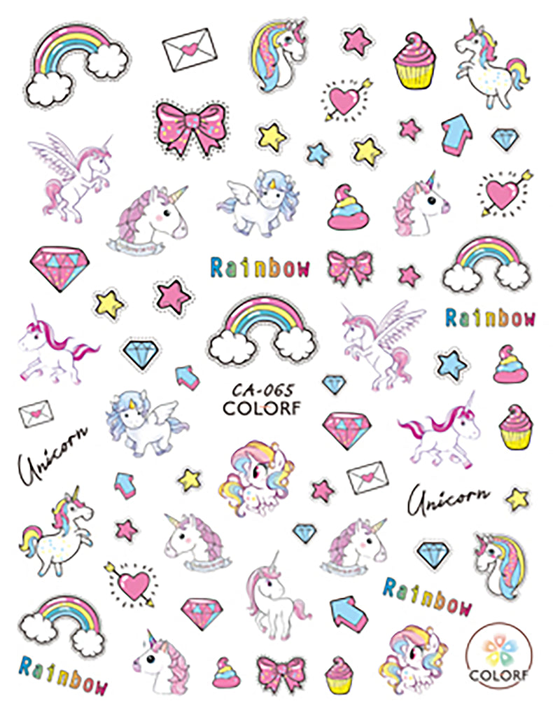 Nail Stickers Unicorns CA-065