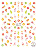 Nail Stickers Dessert Ice Cream Fruit CA-073