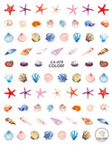 Nail Stickers Sea Shells CA-079