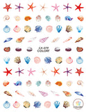 Nail Stickers Sea Shells CA-079