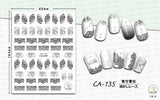 Nail Stickers Black Lace CA-135