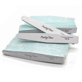 PrettyClaw Acrylic Nail Files Diamond Shape 100/100 Grit - Zebra (1 Case/1250 pieces)