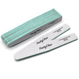 PrettyClaw Acrylic Nail Files Diamond Shape 100/100 Grit - Zebra (1 Case/1250 pieces)