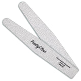 PrettyClaw Acrylic Nail Files Diamond Shape 100/100 Grit - Zebra (10 pieces)