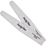 PrettyClaw Acrylic Nail Files Diamond Shape 100/180 Grit - Zebra (2 pieces)