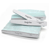 PrettyClaw Acrylic Nail Files Diamond Shape 180/240 Grit - Zebra (1 Case/1250 pieces)