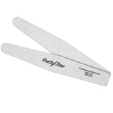 PrettyClaw Acrylic Nail Files Diamond Shape 180/240 Grit - Zebra (10 pieces)