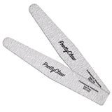 PrettyClaw Acrylic Nail Files Diamond Shape 100/100 Grit - Zebra (2 pieces)