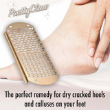 PrettyClaw Foot File & Callus Remover Replacement Blades - Gold/Double Hole (6pc)