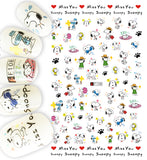 Nail Stickers Dog Snoopy F-108