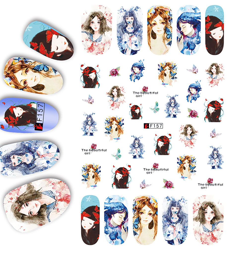 Nail Stickers Anime Princess F-157