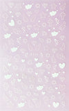 Nail Stickers Cross Star Angel Wings White F-334W