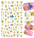 Nail Stickers Sponge Bob F-346