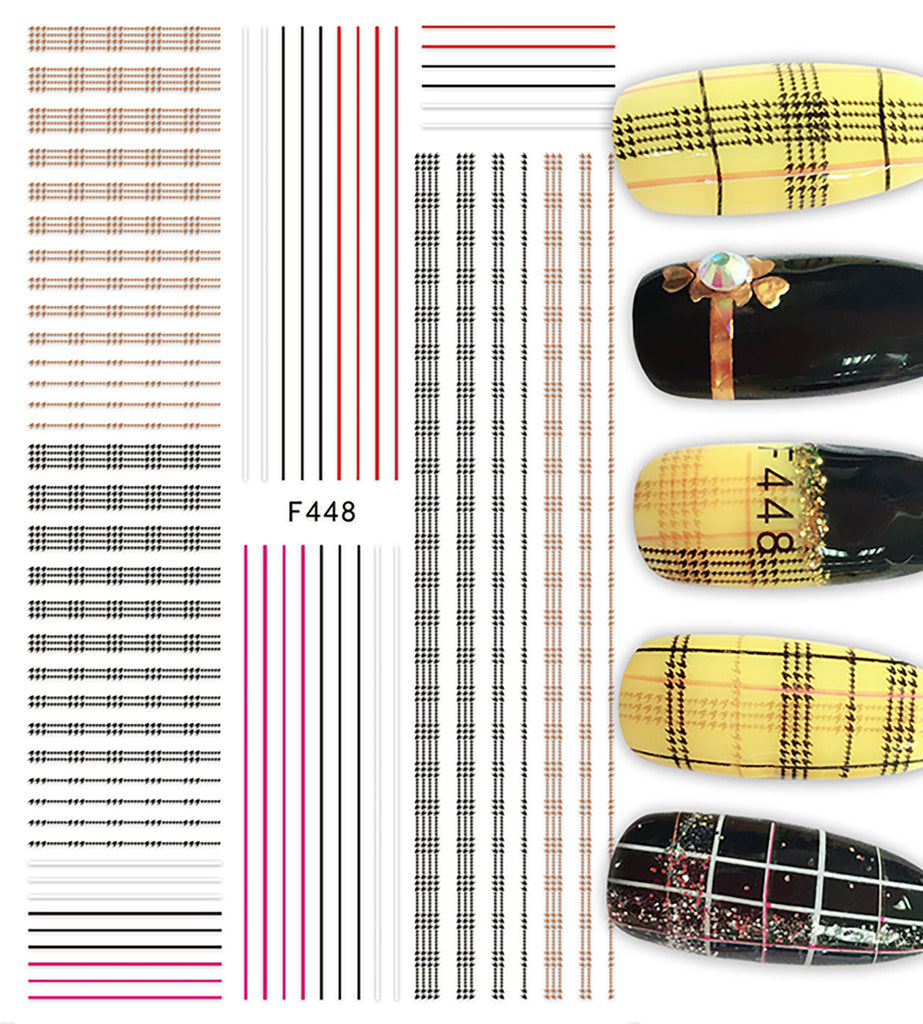 Nail Stickers Lines F-448